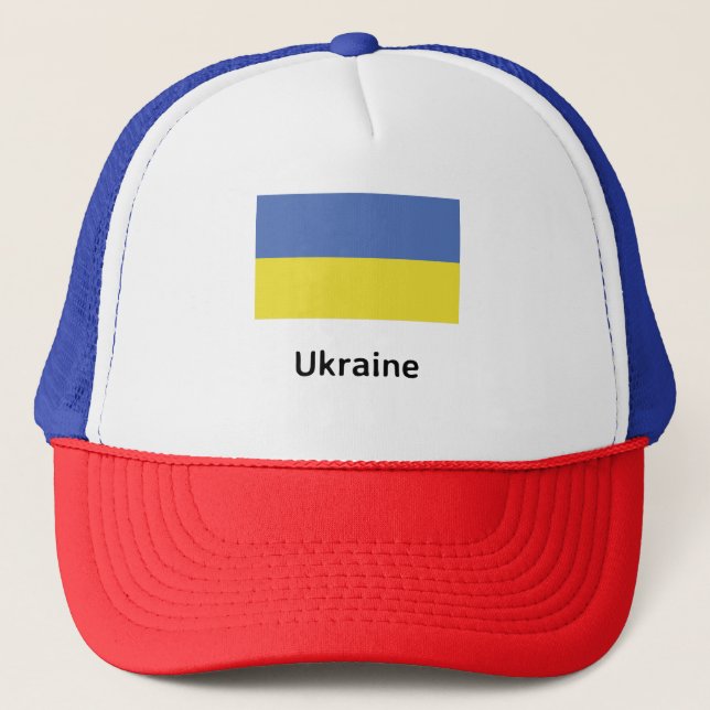 Ukraine Flag Trucker Hat (Front)