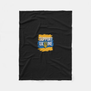 Ukraine Flag Ukraine Stand With Zelensky Peace  Fleece Blanket