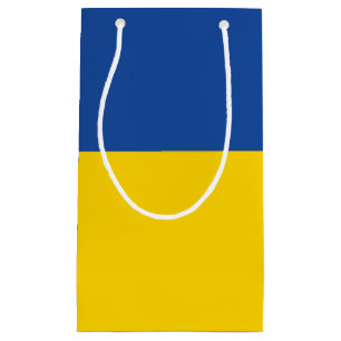 Ukraine Flag, Ukrainian Country Patriotic Gift Small Gift Bag