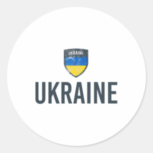 Ukraine Flag - Ukrainian Flag - Ukraine 1  Classic Round Sticker