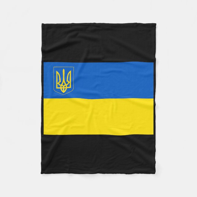 Ukraine Flag Ukrainian National Flag  Fleece Blanket (Front)