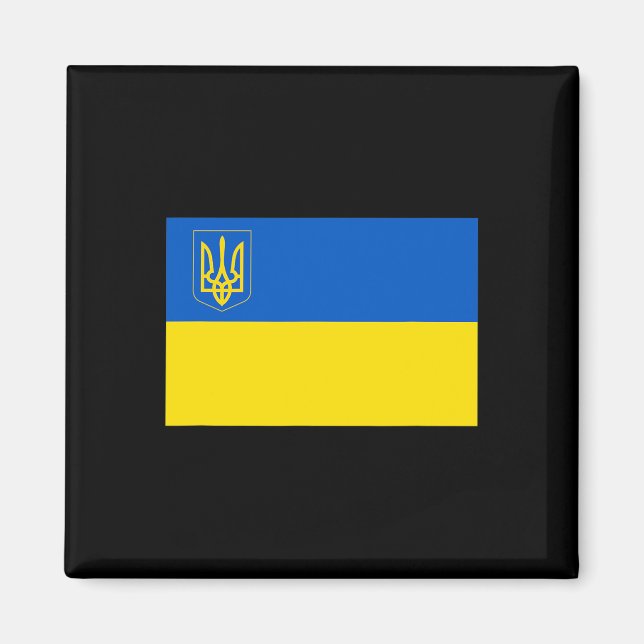 Ukraine Flag Ukrainian National Flag  Magnet (Front)
