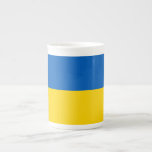 Ukraine Flag Ukrainian Patriotic Bone China Mug<br><div class="desc">Flag of Ukraine products for Ukrainian patriots.</div>