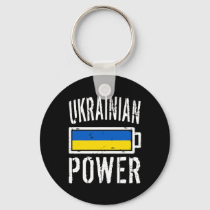 Ukraine Flag Ukrainian Power Ttery Proud Tee Key Ring