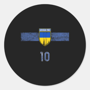 Ukraine Flag Ukrainian Pride Lovers 3  Classic Round Sticker