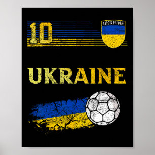 Ukraine Flag Ukrainian Pride Lovers Poster