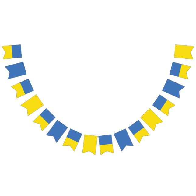 Ukraine Flag, Ukrainian Slava Ukraini Слава Україн Bunting (All)