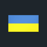 Ukraine Flag, Ukrainian Slava Ukraini Слава Україн Canvas Print<br><div class="desc">The colours of Ukraine's flag, blue and yellow, have flown for centuries over a land rich in history and spirit. Blue represents the vast Ukrainian sky, while yellow symbolises the golden wheat fields that stretch across its fertile plains. This simple yet powerful symbol has become a beacon of hope and...</div>