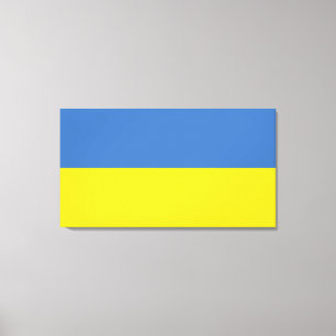 Ukraine Flag, Ukrainian Slava Ukraini Слава Україн Canvas Print