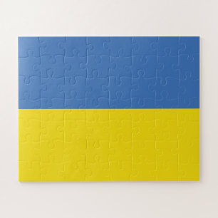 Ukraine Flag, Ukrainian Slava Ukraini Слава Україн Jigsaw Puzzle