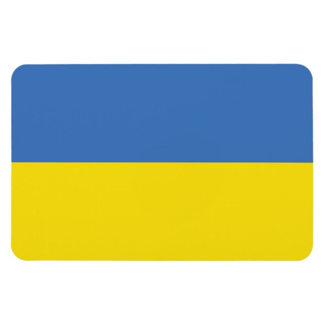 Ukraine Flag, Ukrainian Slava Ukraini Слава Україн Magnet (Horizontal)