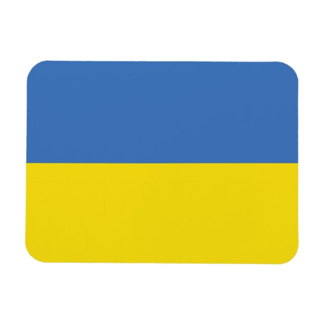 Ukraine Flag, Ukrainian Slava Ukraini Слава Україн Magnet (Horizontal)