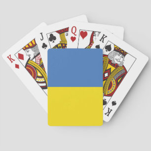 Ukraine Flag, Ukrainian Slava Ukraini Слава Україн Playing Cards