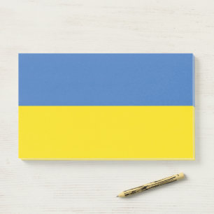 Ukraine Flag, Ukrainian Slava Ukraini Слава Україн Post-it Notes