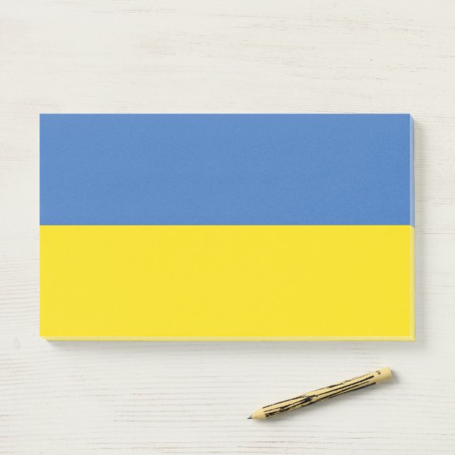 Ukraine Flag, Ukrainian Slava Ukraini Слава Україн Post-it Notes (On Desk)