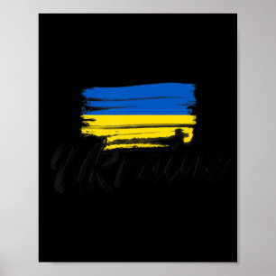 Ukraine Flag Ukrainian Ukraine Pride Heart Poster