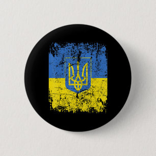 UKRAINE Flag Vintage Men Women Kids UKRAINE 6 Cm Round Badge