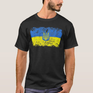 UKRAINE Flag Vintage Men Women Kids UKRAINE T-Shirt