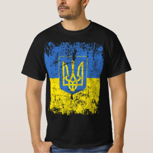UKRAINE Flag Vintage Men Women Kids UKRAINE T-Shirt