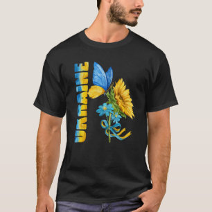 Ukraine Flag Vintage Ukrainian Support Lover T-Shirt