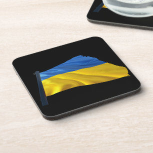 Ukraine Flag - War, Politics, Suffering Coaster