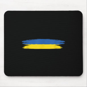 Ukraine Flag With Colours Blue And Yellow _ No War Mouse Pad
