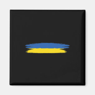 Ukraine Flag With Colours Blue And Yellow No War P Magnet