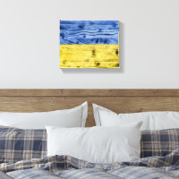 Ukraine flag yellow blue wood texture pattern