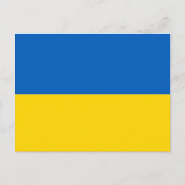 Ukraine Flagge Postcard (Front)