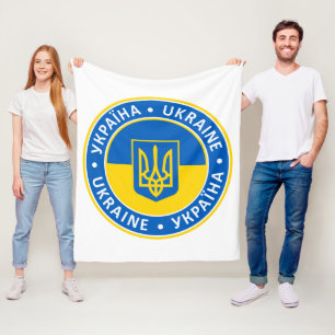 Ukraine Fleece Blanket