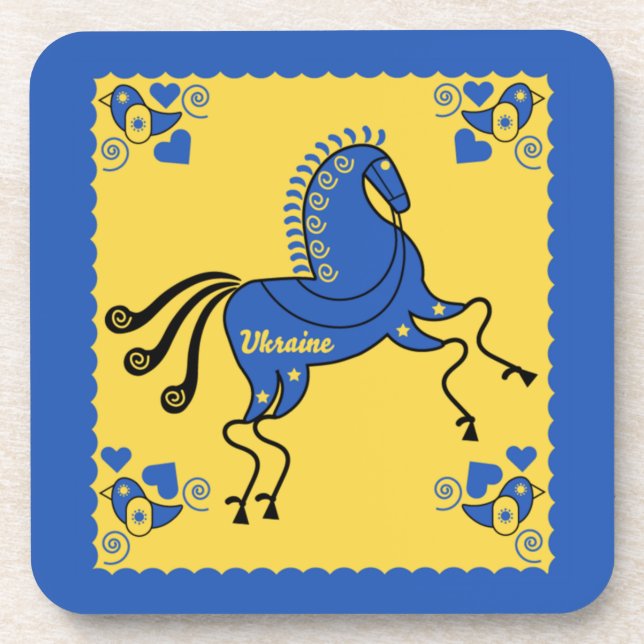 Ukraine Folk Art   Coaster (Front)