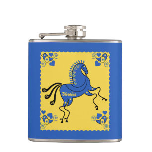 Ukraine Folk Art   Hip Flask