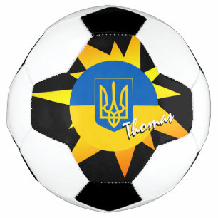 Ukraine Football & Ukrainian Flag / BANG Soccer Ball