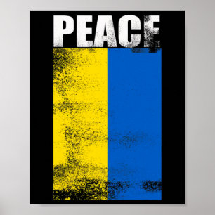 Ukraine For Men Flag Peace Stand With Unkrainian Poster
