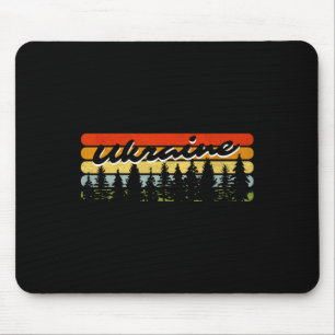 Ukraine Forest Sunset Trees Cabin Vacation Souveni Mouse Pad