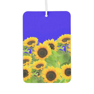 Ukraine Freedom Peace - Ukrainian Flag Sunflowers Car Air Freshener