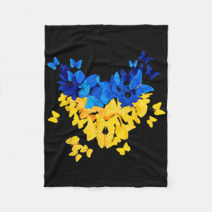 Ukraine Gift Flag Ukraini Kyiv Ukrainian Ukrajina Fleece Blanket