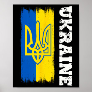 Ukraine Gift Flag Ukraini Kyiv Ukrainian Ukrajina Poster