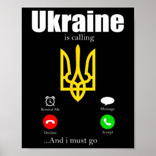 Ukraine Gift Flag Ukraini Kyiv Ukrainian Ukrajina  Poster