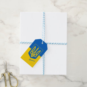 Ukraine Gift tag, patriotic, party, Ukrainian Flag Tags