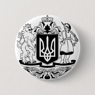 Ukraine Greater coat of arms 6 Cm Round Badge