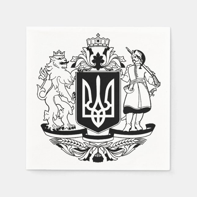 Ukraine Greater coat of arms Napkin (Front)