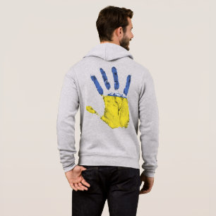 Ukraine hand hoodie