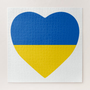 Ukraine Heart Jigsaw Puzzle