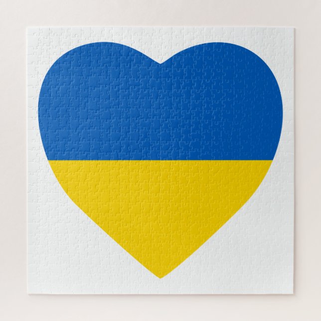 Ukraine Heart Jigsaw Puzzle (Vertical)