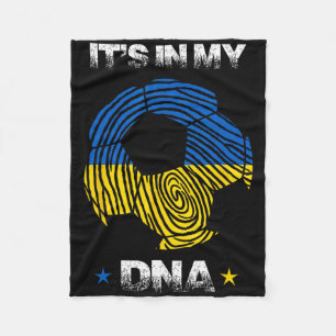 Ukraine In My Dna Ll Em Fan  Fleece Blanket
