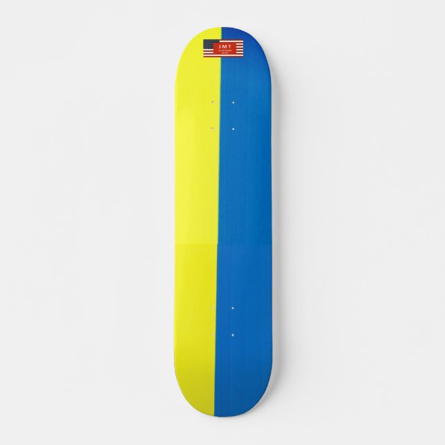 UKRAINE JMT Skateboard, 7¾" Deck Skateboard (Front)