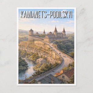Ukraine Kamianets-Podilskyi Travel Postcard