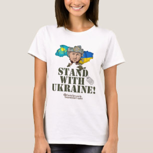 Ukraine Kazakhstan Zelenskyy Stand With Ukraine T-Shirt