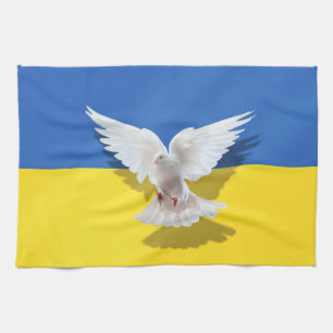 Ukraine Kitchen Towel Dove of Peace - Freedom